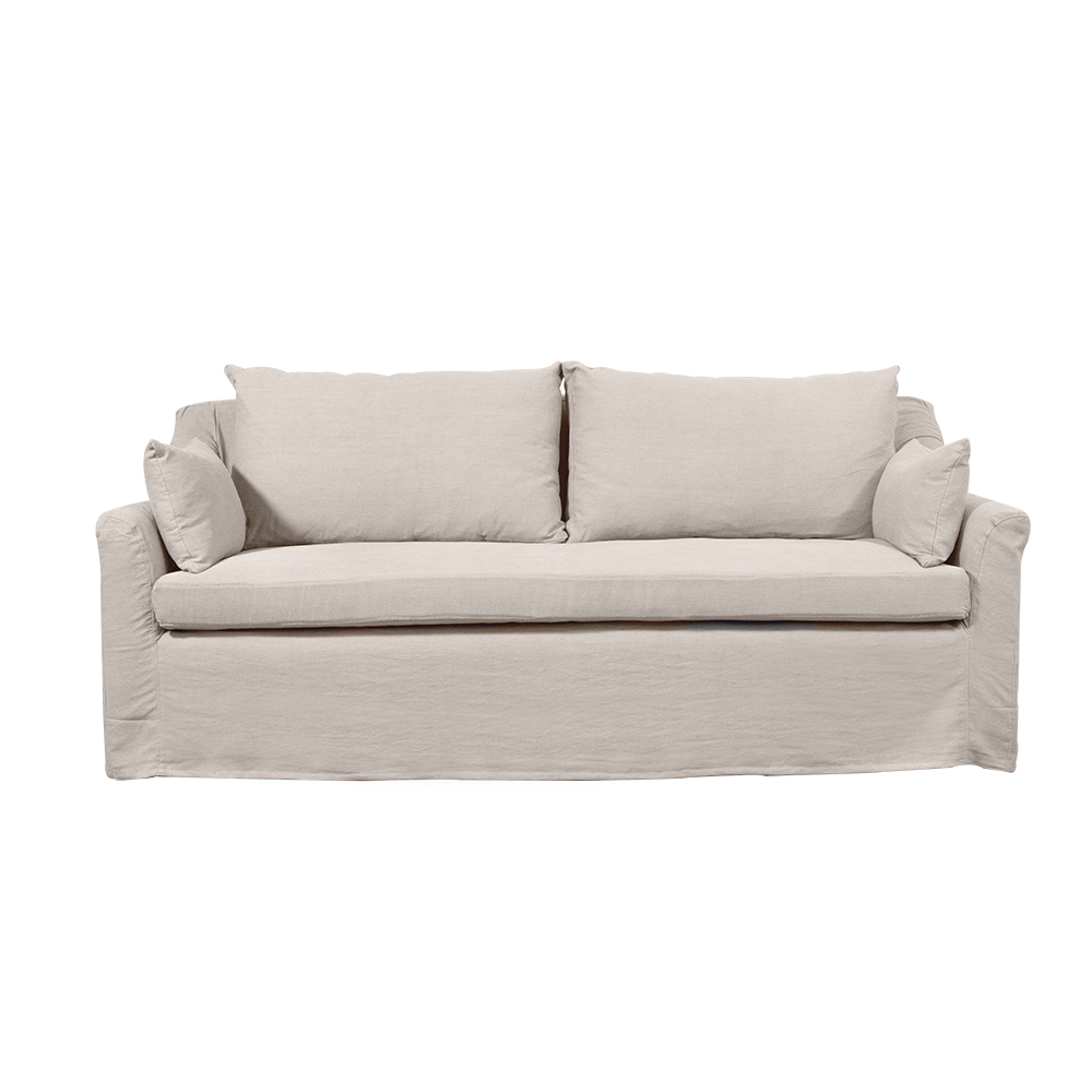 SOFA LIRCAY 3 CUERPOS LINO HUESO - 1