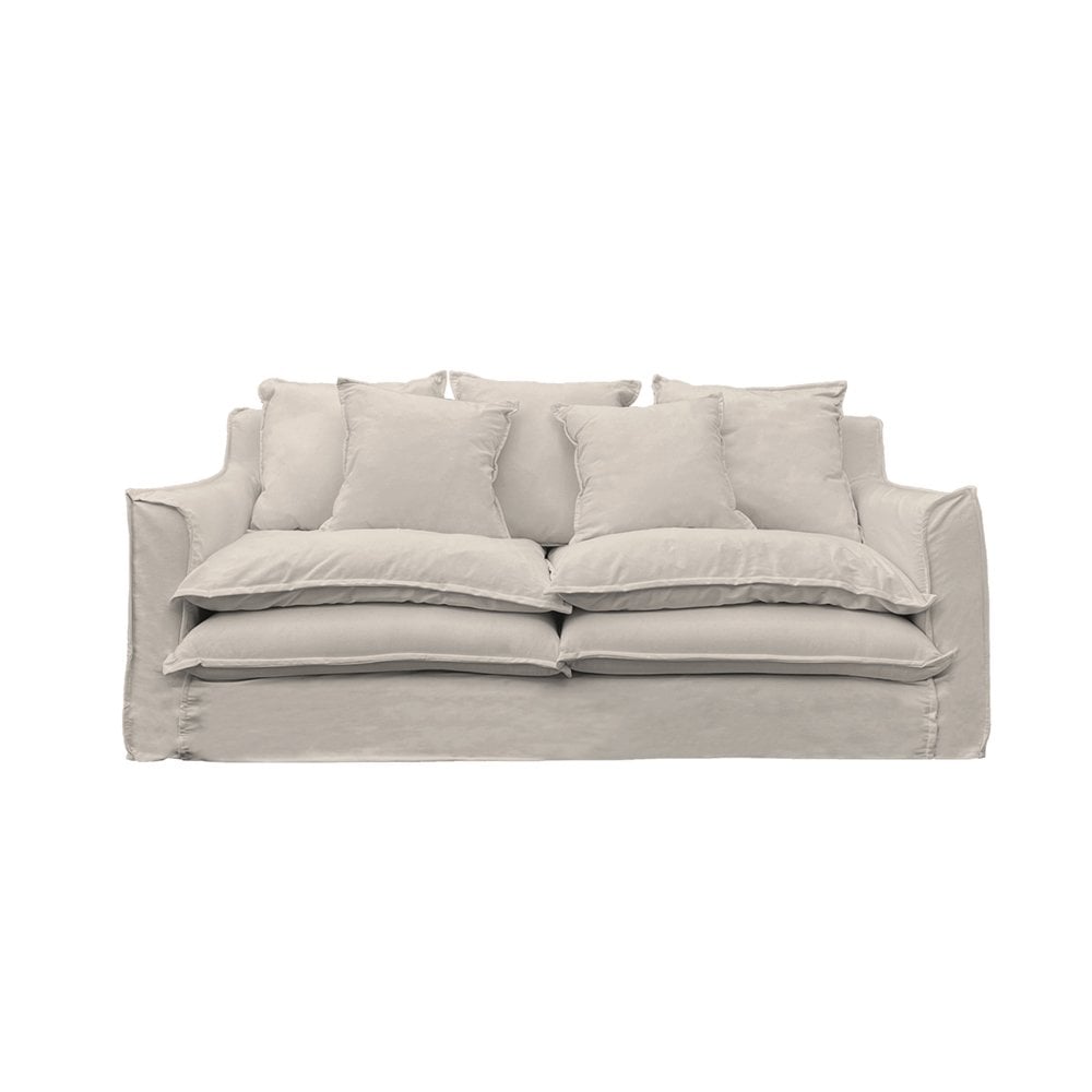 SOFA PUANGUE 3 CUERPOS LINO HUESO - 1