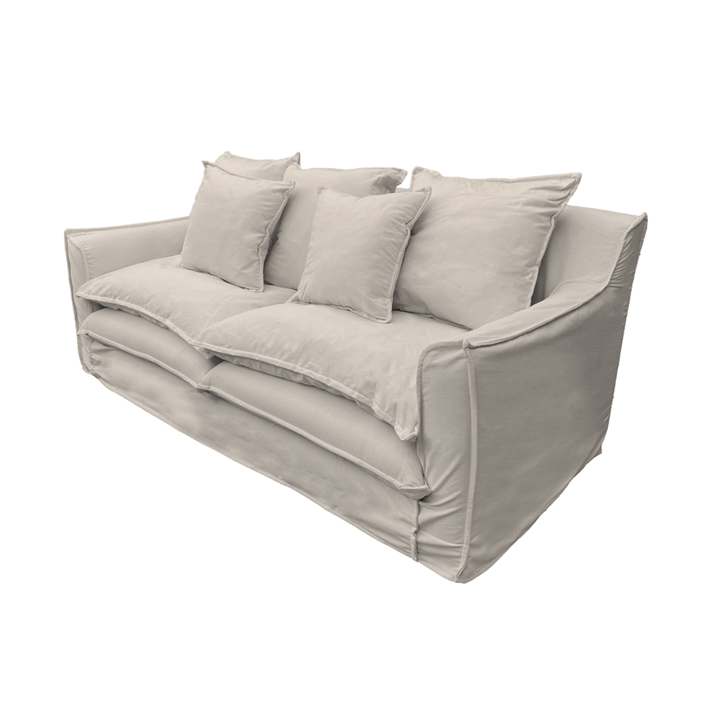 SOFA PUANGUE 3 CUERPOS LINO HUESO - 3
