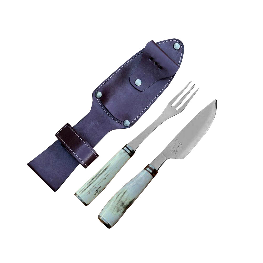 TENEDOR Y CUCHILLO SETTER ASTA DE CIERVO - FIRE CHILE - 1