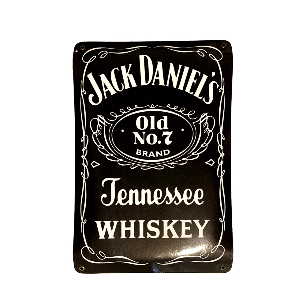CARTEL CHAPA 25X35 JACK DANIELS NEGRA - FIRE CHILE - 1