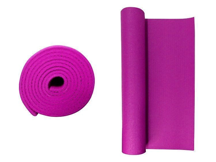 MAT DE YOGA X-STEP 5MM LISO CON BOLSO ROSA - 1
