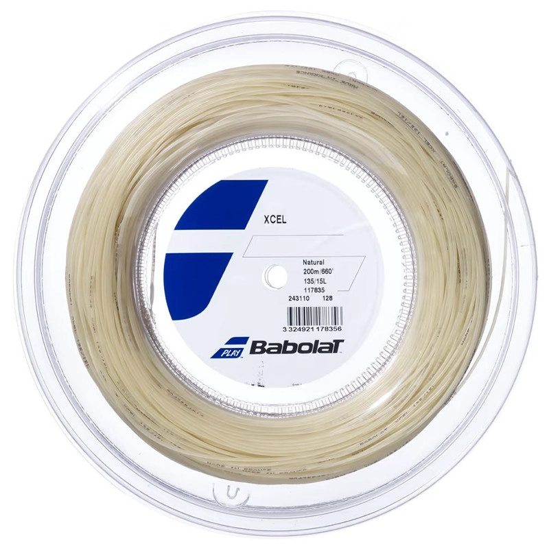 CUERDA TENIS BABOLAT XCEL 1.30 X 200 MTS NATURAL - 1