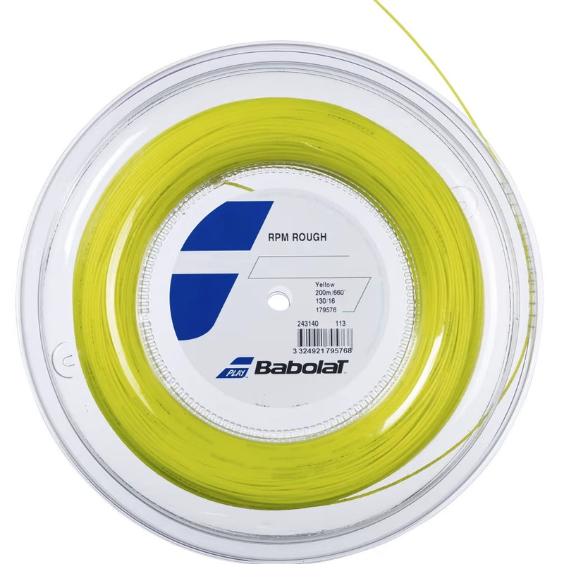 CUERDA TENIS BABOLAT RPM ROUGH 1.30 X 200 MTS AMARILLO - 1