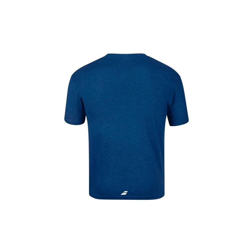 POLERA TENIS HOMBRE BABOLAT ALGODÓN BAB EXCERCISE VINTAGE TEE MEN ESTATE BLUE - 2