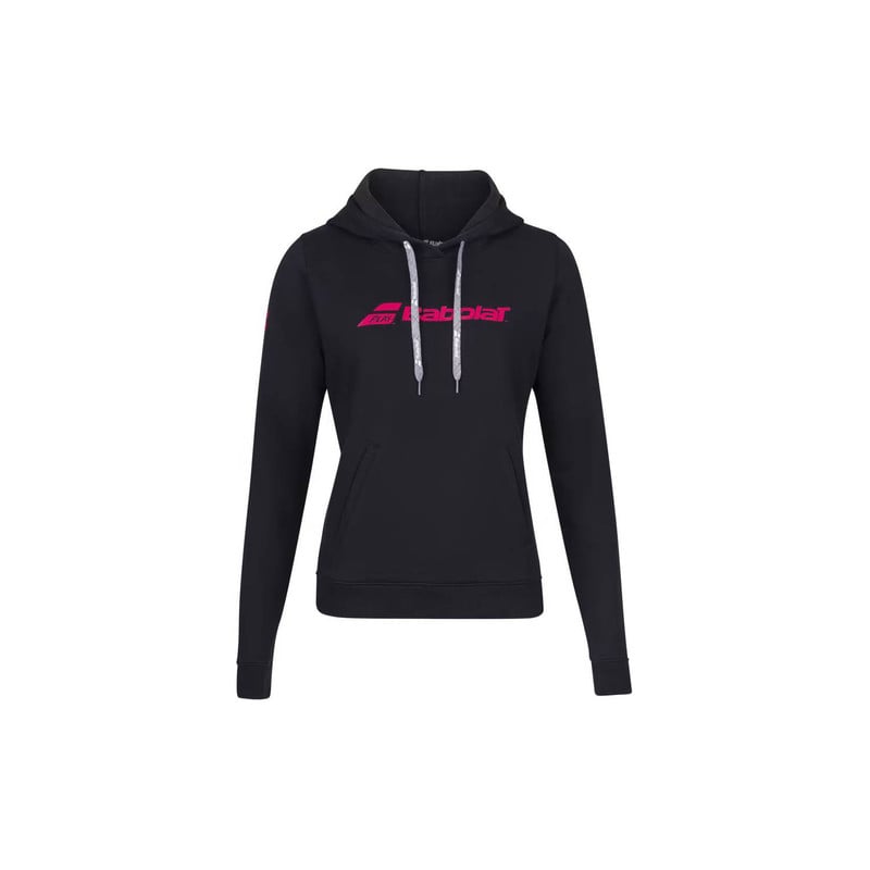 POLERON MUJER BABOLAT BAB EXERCISE HOOD SWEAT WOMEN BLACK - 1