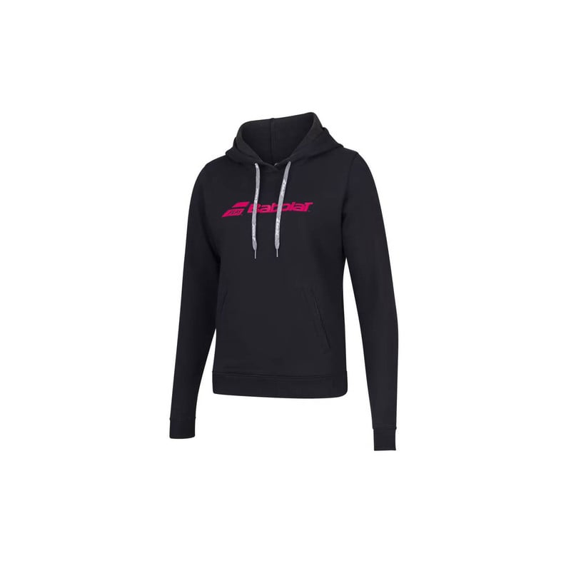 POLERON MUJER BABOLAT BAB EXERCISE HOOD SWEAT WOMEN BLACK - 3