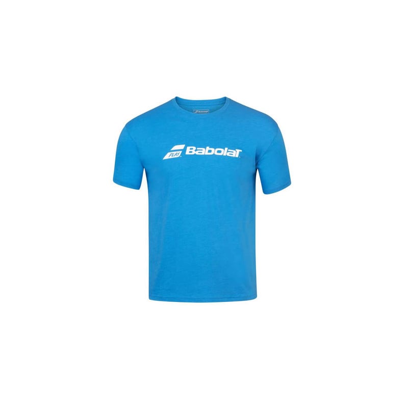 POLERA TENIS HOMBRE BABOLAT ALGODÓN CELESTE BAB EXERCISE TEE MEN ASTER - 1