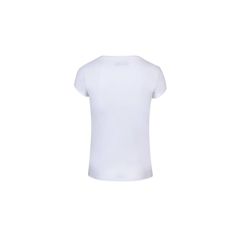 POLERA TENIS MUJER BABOLAT ALGODÓN BAB EXERCISE TEE GIRL 1000 WHITE/WHITE - 3