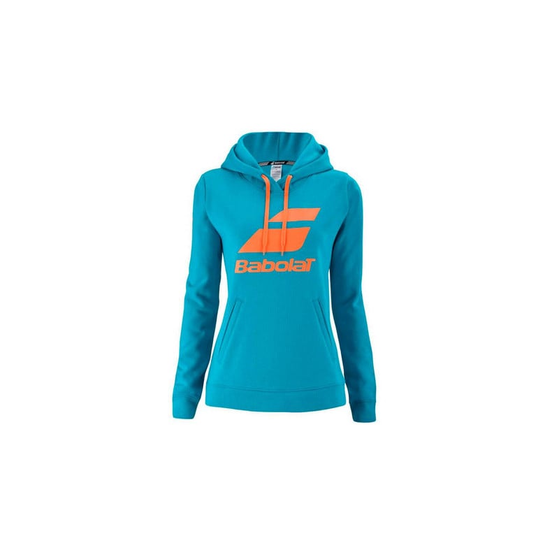 POLERON MUJER BABOLAT BAB EXERCISE HOOD SWEAT WOMEN CANEEL BAY - 1