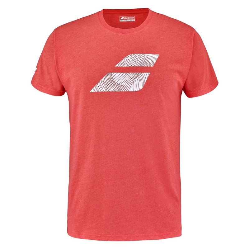 EXERCISE BIG FLAG TEE MEN / POPPY RED HTHR - 1