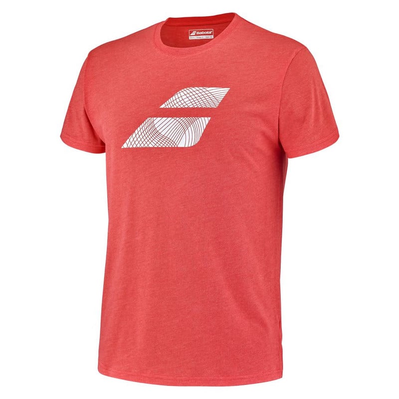 EXERCISE BIG FLAG TEE MEN / POPPY RED HTHR - 2