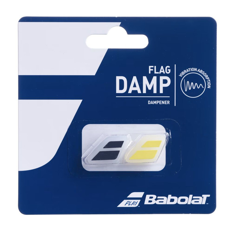 ANTIVIBRADOR TENIS BABOLAT FLAG DAMP X2 NEGRO / AMARILLO - 1