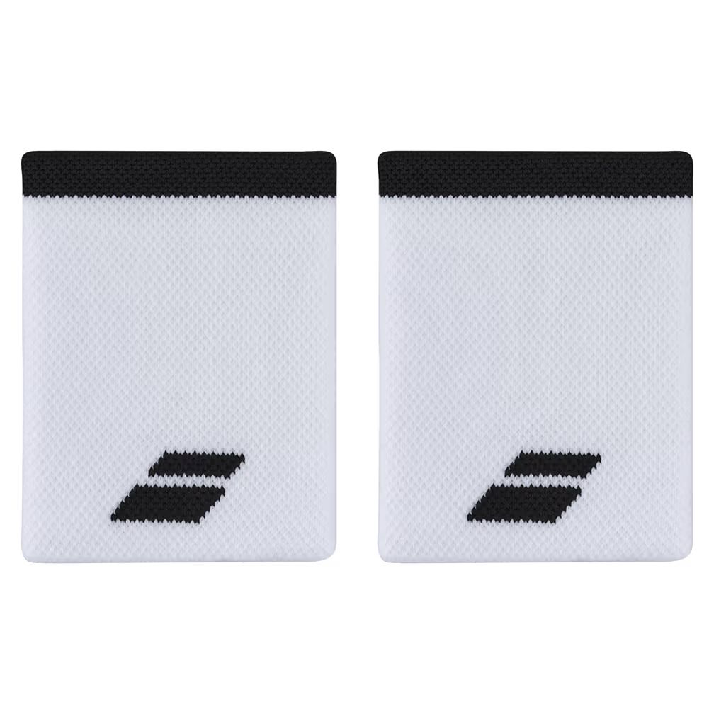 MUÑEQUERAS BABOLAT TENIS LOGO JUMBO BLANCO - NEGRO - 1