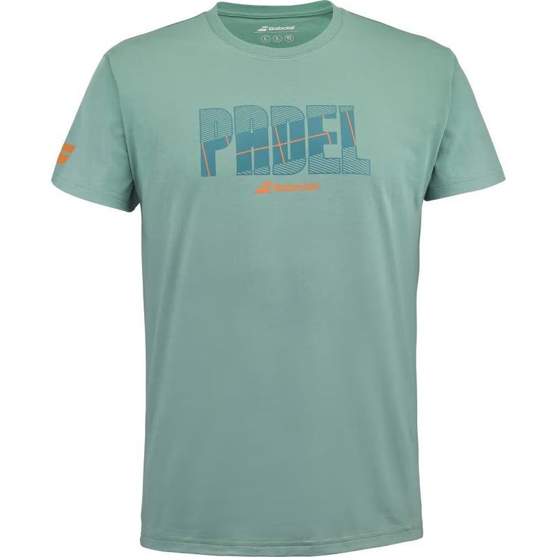 POLERA PADEL HOMBRE BABOLAT COTTON TEE ALGODÓN - 1