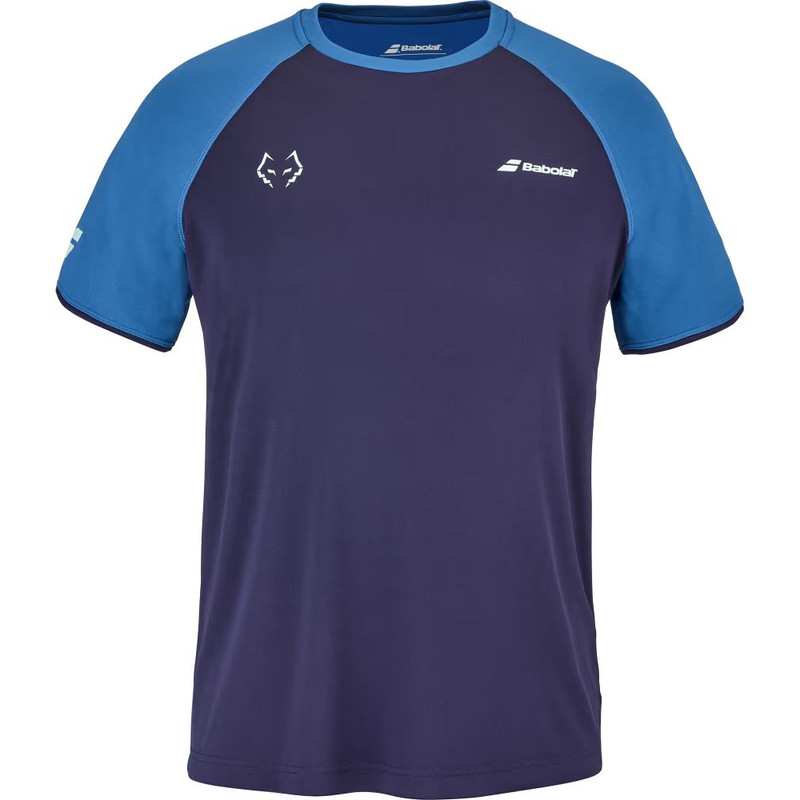POLERA PADEL HOMBRE BABOLAT CREW NECK TEE JUAN LEBRON ALGODÓN - 1