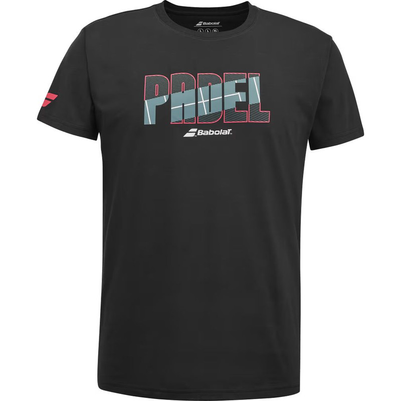 POLERA PADEL HOMBRE BABOLAT COTTON TEE ALGODÓN - 1
