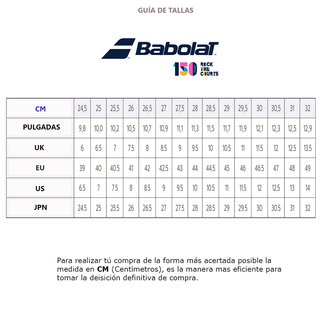 Zapatilla Tenis Jet Mach 3 Clay Hombre Babolat - Talla US - 2