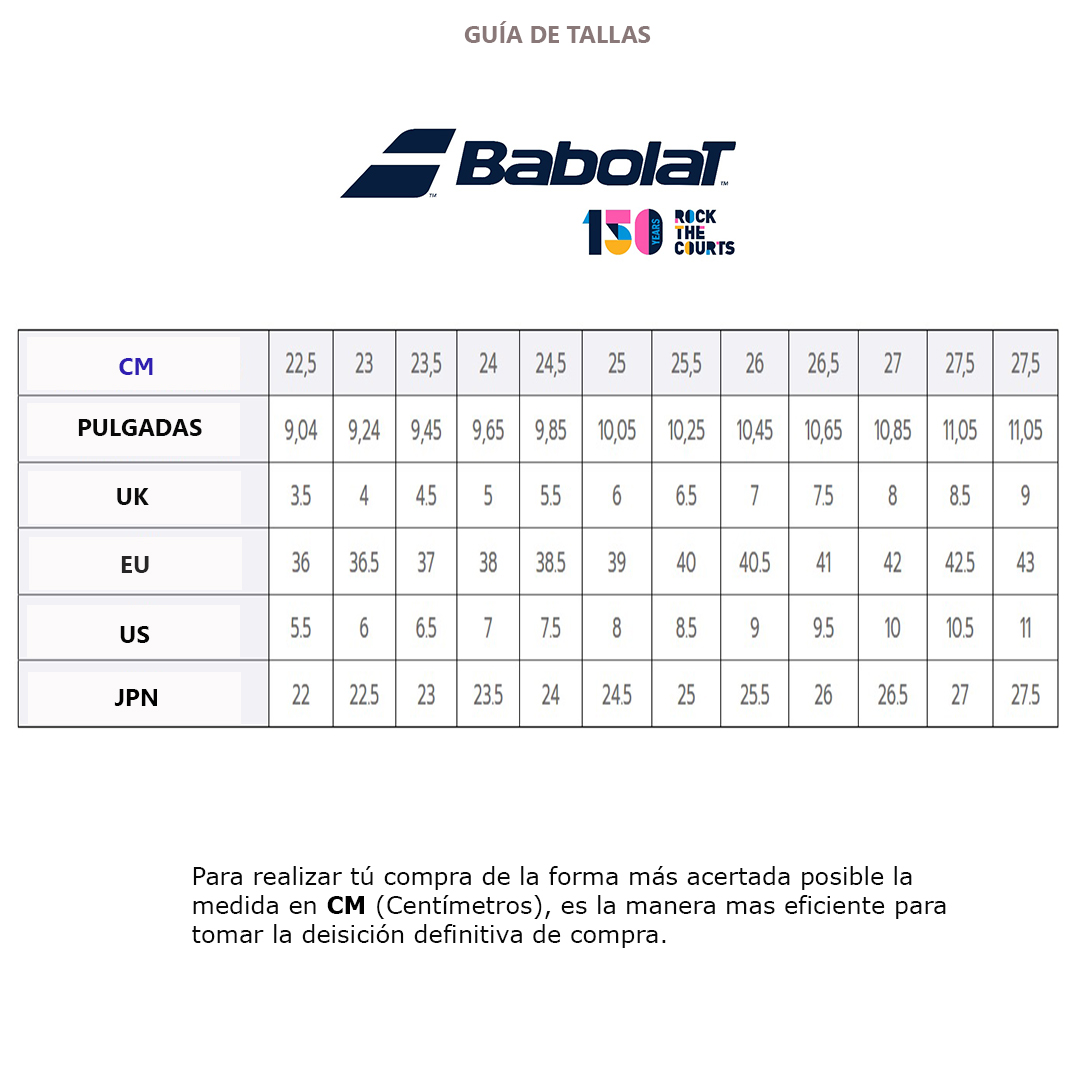 Zapatilla Tenis Jet 2 Mujer Babolat - Talla US - 2
