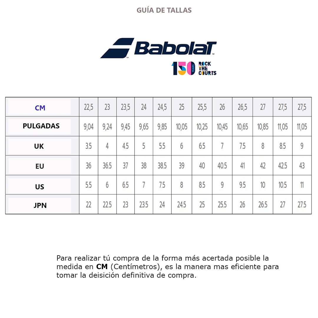 Zapatilla Tenis Jet 2 Mujer Babolat - Talla US - 2