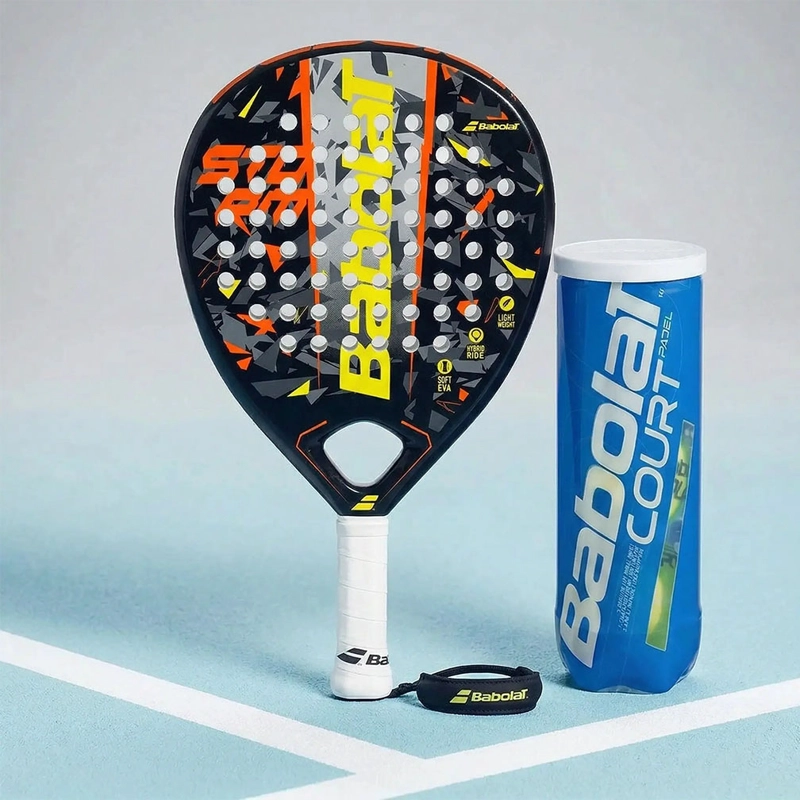 COMBO PALA DE PADEL BABOLAT STORM + TARRO COURT PADEL REGALO - 1