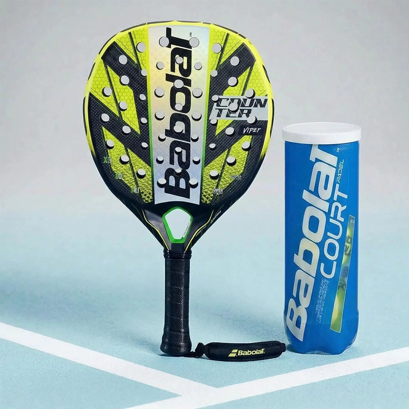 COMBO PALA DE PADEL BABOLAT COUNTER VIPER + TARRO COURT PADEL - 1