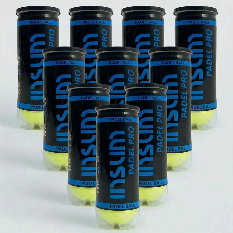 ESPECIAL 10 TARROS PELOTAS PADEL PREMIUM INSUM PRO - 3 UNIDADES POR TARRO - 1