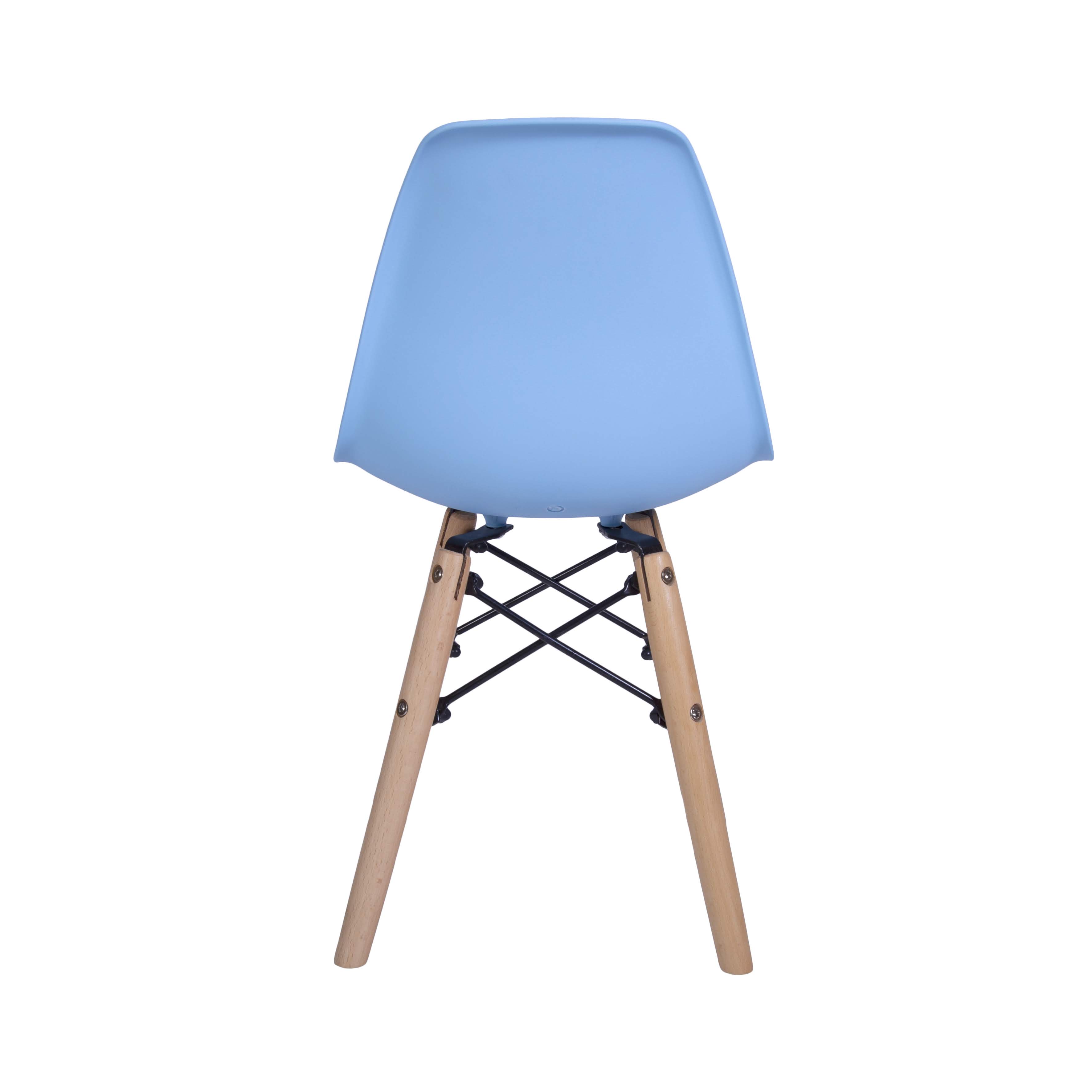 SILLAS WHITE MARKET EAMES ACERO CELESTE PACK X 2 NIÑO - 5