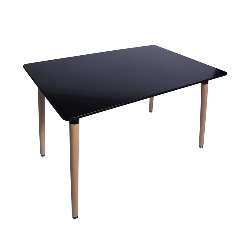 MESA COMEDOR EAMES RECTANGULAR NEGRO - 4