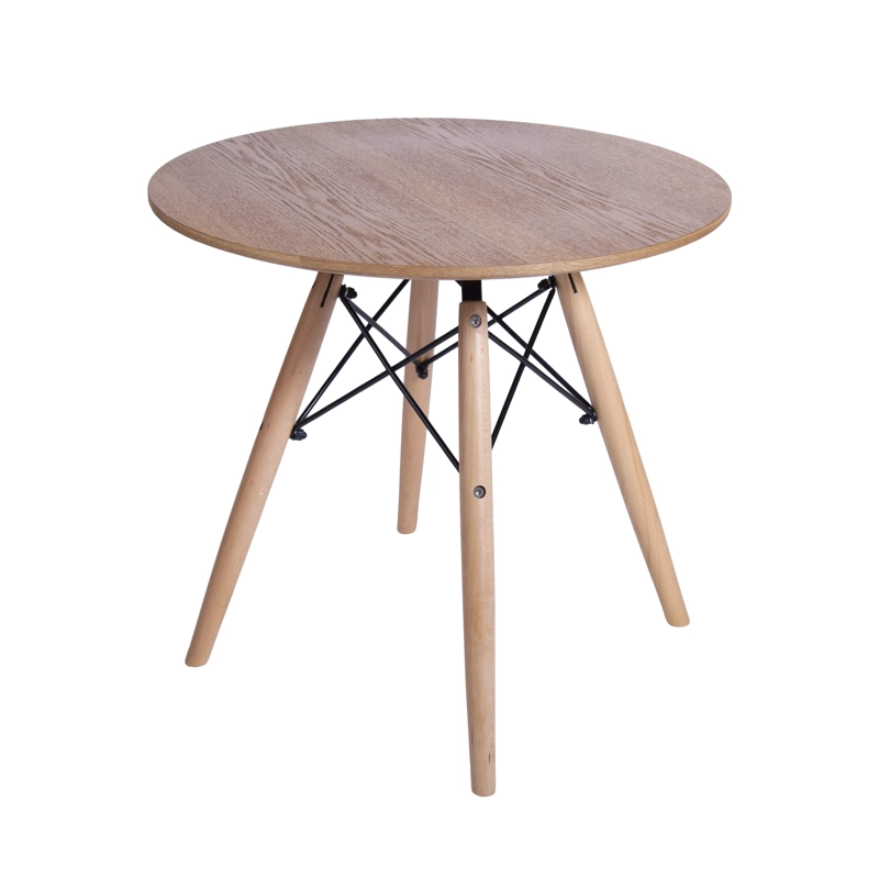 MESA LATERAL EAMES REDONDA CAFÉ - 1