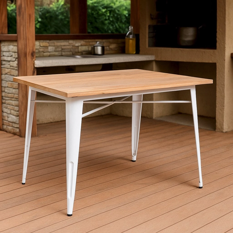 MESA COMEDOR TOLIX BLANCO - 2