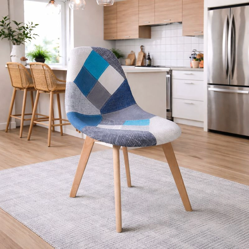PACK 4 UNIDADES SILLA EAMES PATCHWORK - 2