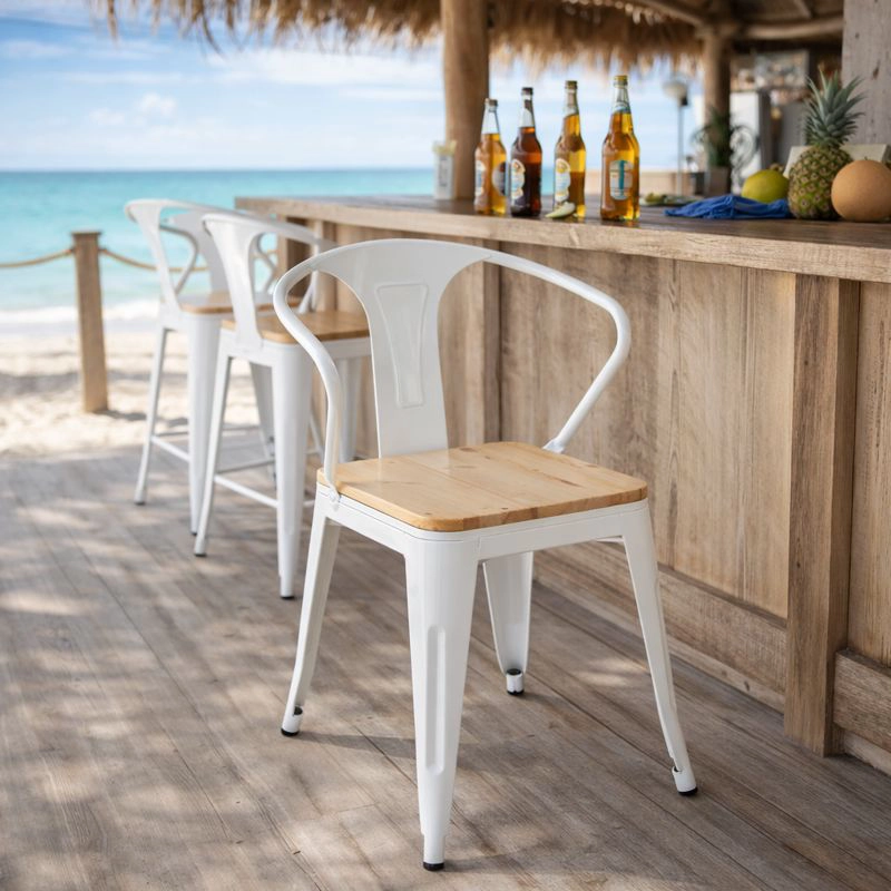 PACK WHITE MARKET TOLIX BLANCA ACERO BLANCO X 4 SILLAS - 2