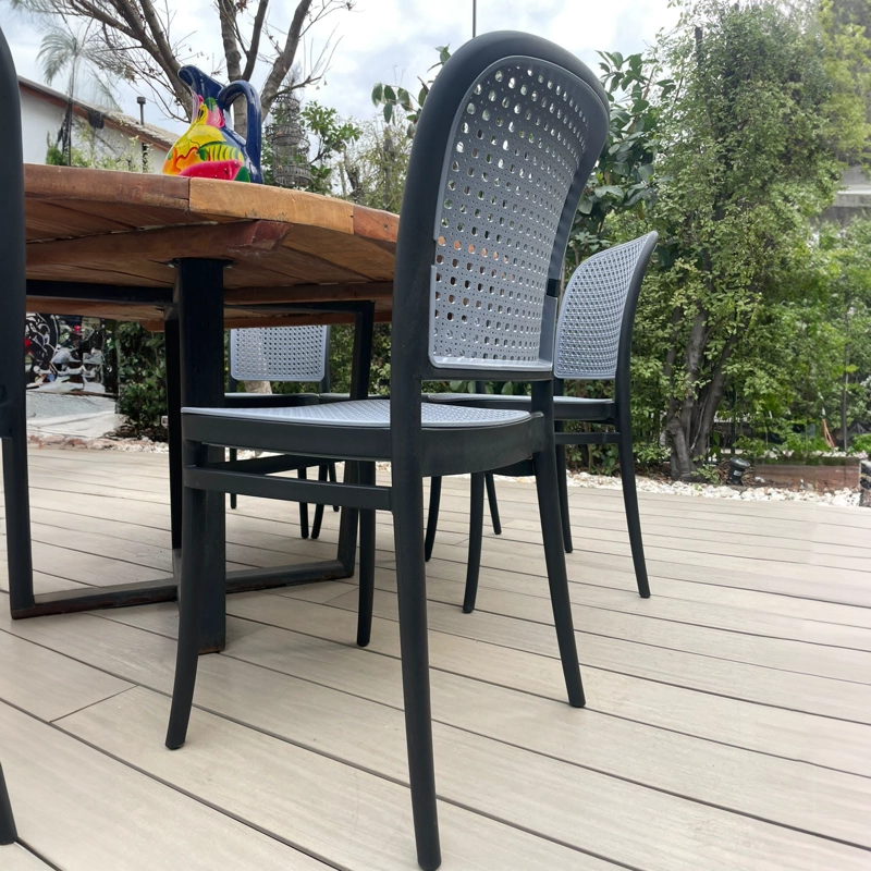 PACK WHITE MARKET GRIS X 4 SILLA TERRAZA SUNSET - 7