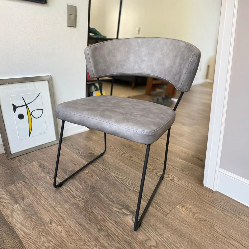 PACK WHITE MARKET ACERO GRIS X 2 SILLA ANNE CLAIRE - 2