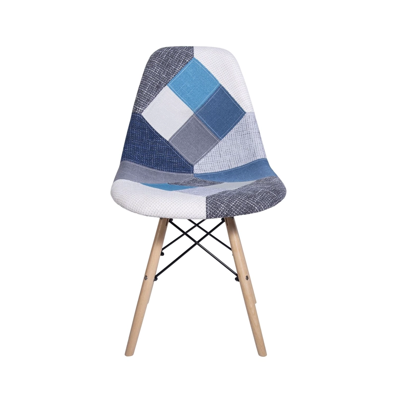 PACK WHITE MARKET PATCHWORK MODELO 1 AZUL X 4 SILLA EAMES PATHWORK - 5