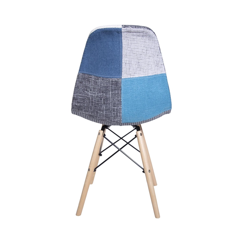 PACK WHITE MARKET PATCHWORK MODELO 1 AZUL X 4 SILLA EAMES PATHWORK - 7