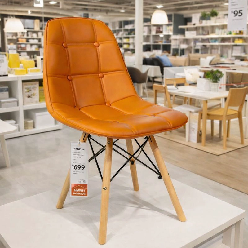 PACK WHITE MARKET NARANJO X 4 SILLA EAMES NARANJA - 2