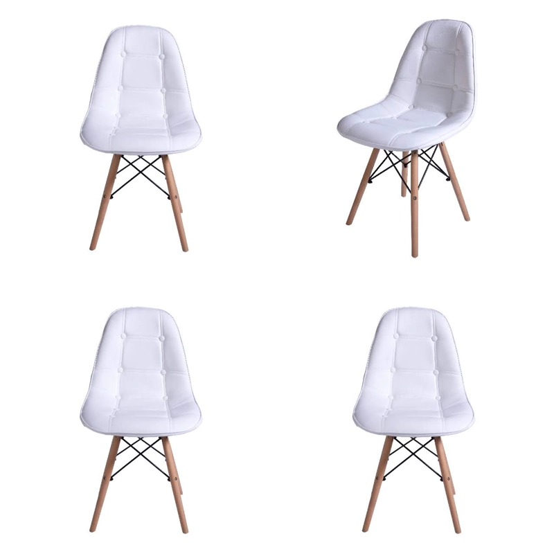 PACK WHITE MARKET BLANCO X 4 SILLA EAMES BLANCA - 1