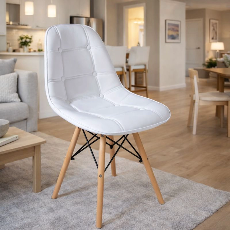 PACK WHITE MARKET BLANCO X 4 SILLA EAMES BLANCA - 2