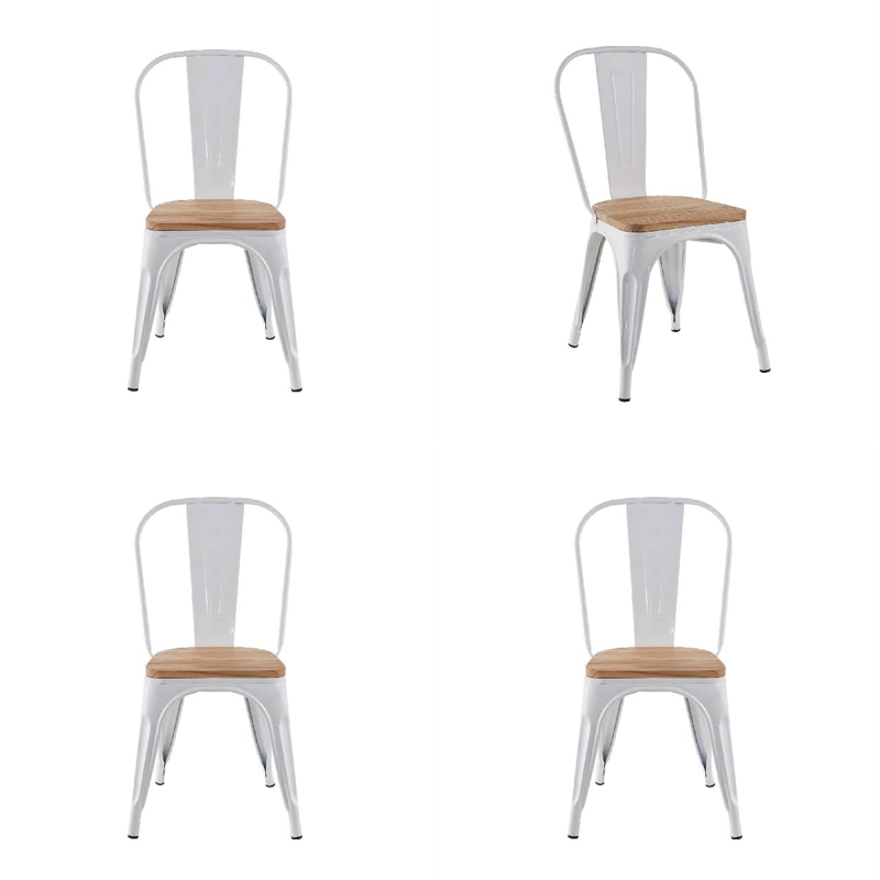 PACK X 4 SILLA TOLIX BLANCA - 1