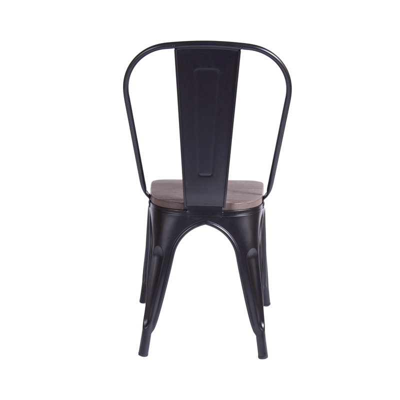 PACK WHITE MARKET ACERO NEGRO X 4 SILLA TOLIX NEGRA - 5