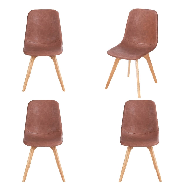 PACK WHITE MARKET CAFE X 4 SILLA ROMA - 1