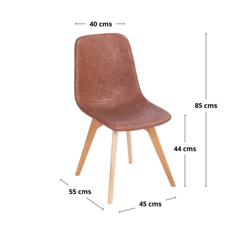 PACK WHITE MARKET CAFE X 4 SILLA ROMA - 3