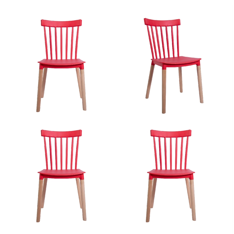 PACK WHITE MARKET ROJO X 4 SILLA WINDSOR ROJA - 1