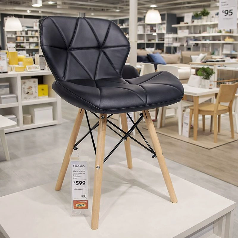 PACK WHITE MARKET NEGRO X 4 SILLA EAMES AVIADOR NEGRA - 2
