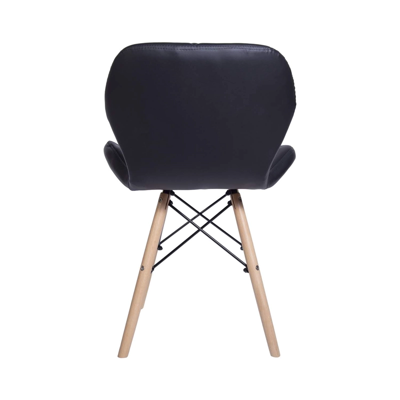 PACK WHITE MARKET NEGRO X 4 SILLA EAMES AVIADOR NEGRA - 6