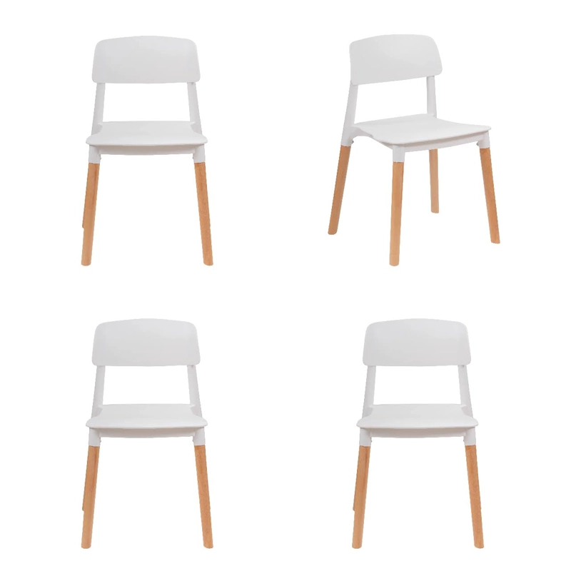 PACK WHITE MARKET BLANCO X 4 SILLA ARYA BLANCA - 1