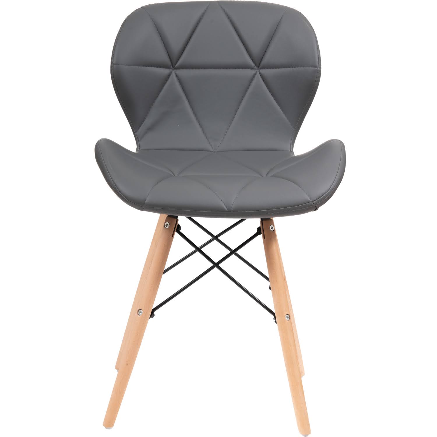 PACK X 4 SILLA EAMES AVIADOR ACOLCHADA GRIS - 4