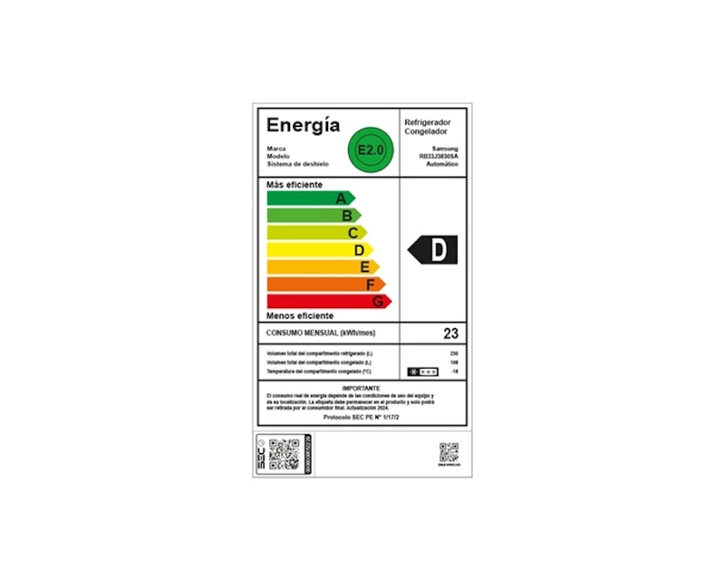REFRIGERADOR SAMSUNG BOTTOM MOUNT FREEZER 321 LTS - CAJA RECICLADA - 6
